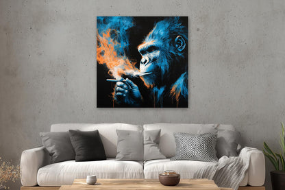 Rauchender Gorilla