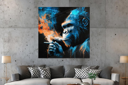 Rauchender Gorilla