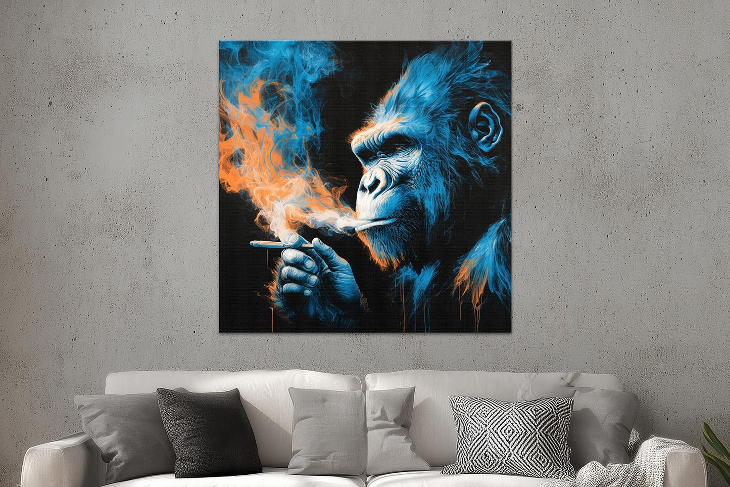 Rauchender Gorilla