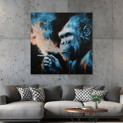 Rauchender Gorilla
