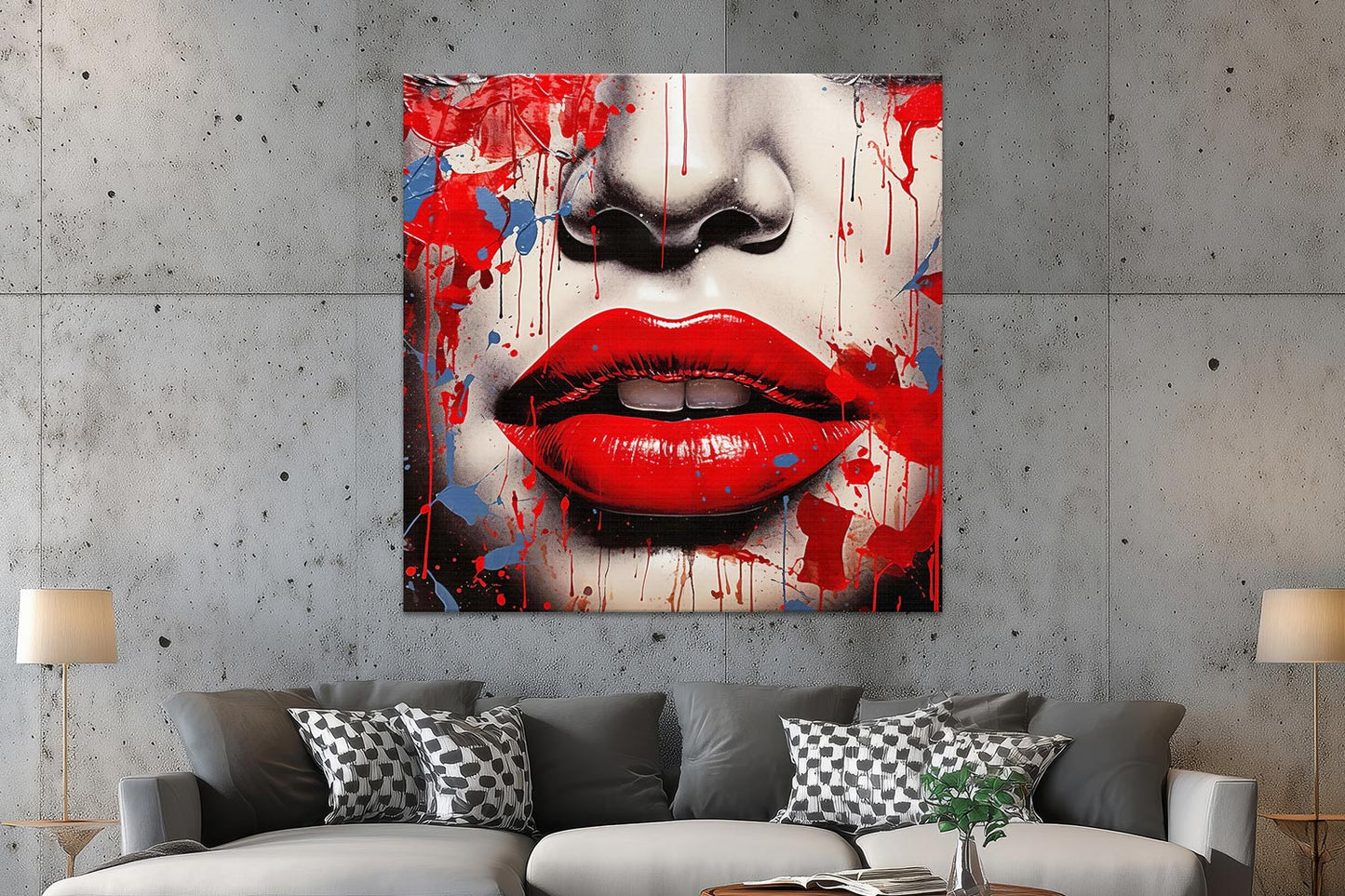 Rote Lippen