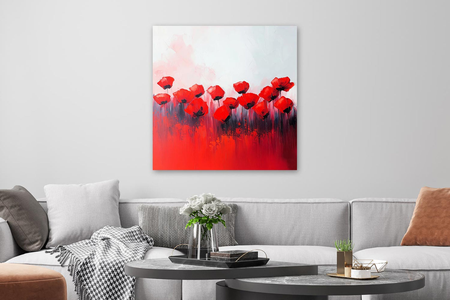 Rote Mohnblumen