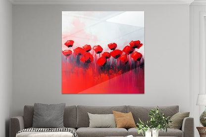 Rote Mohnblumen