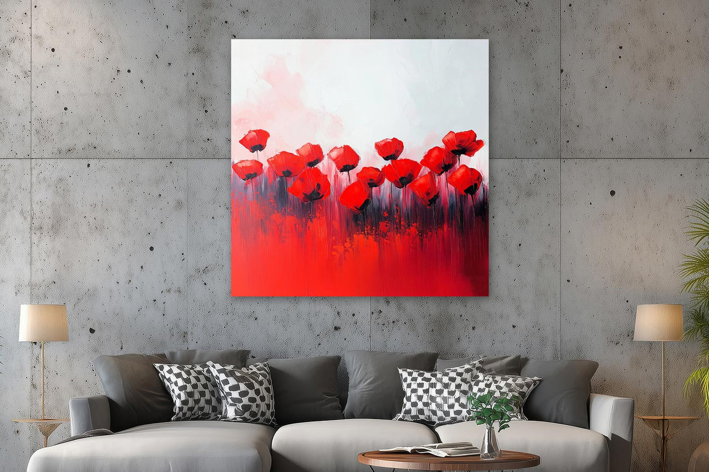 Rote Mohnblumen