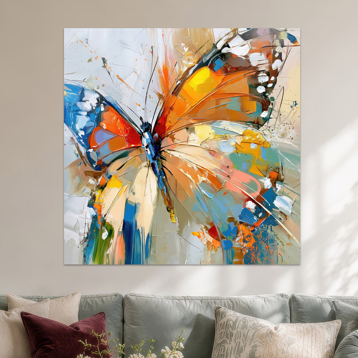 Bunter Schmetterling
