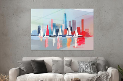 Segelboote vor Manhattan