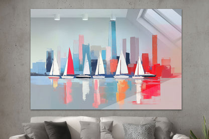 Segelboote vor Manhattan