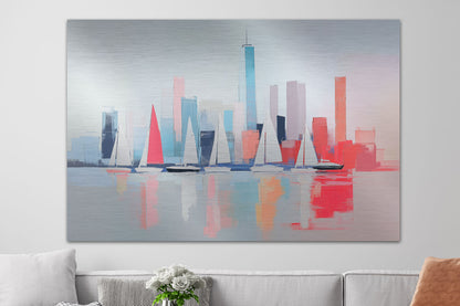 Segelboote vor Manhattan