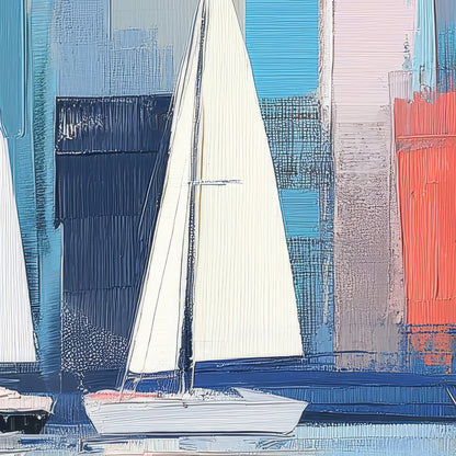 Segelboote vor Manhattan
