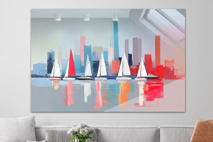 Segelboote vor Manhattan