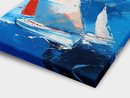 Abstrakte Segelyacht