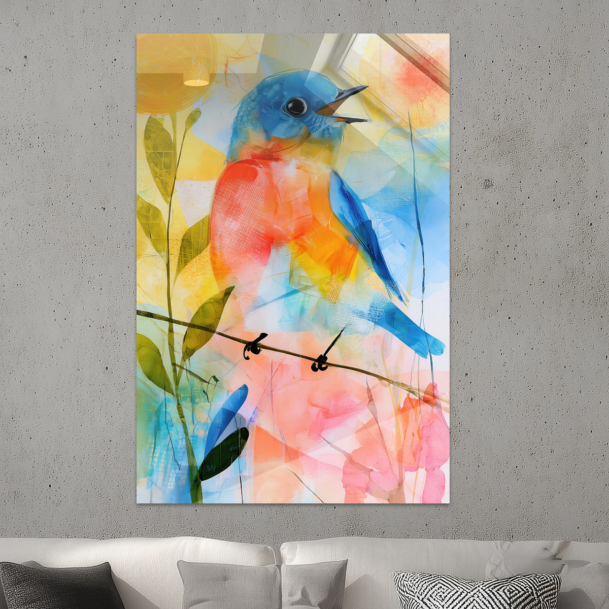 Fröhlicher Singvogel