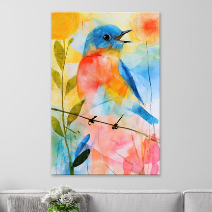Fröhlicher Singvogel