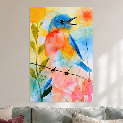 Fröhlicher Singvogel
