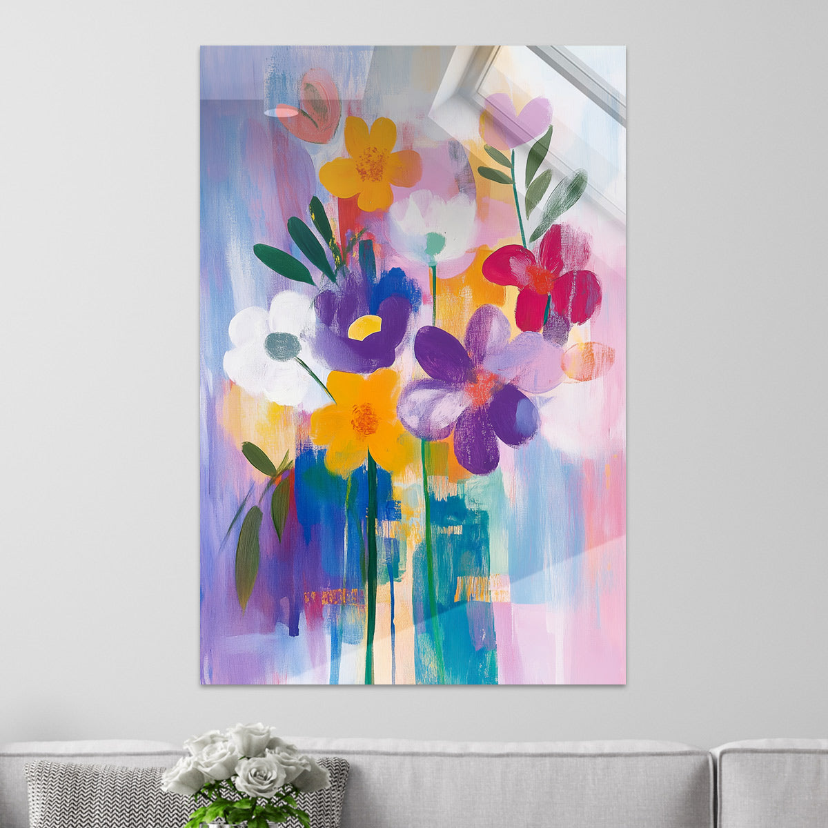 Sommerliche abstrakte Blumen