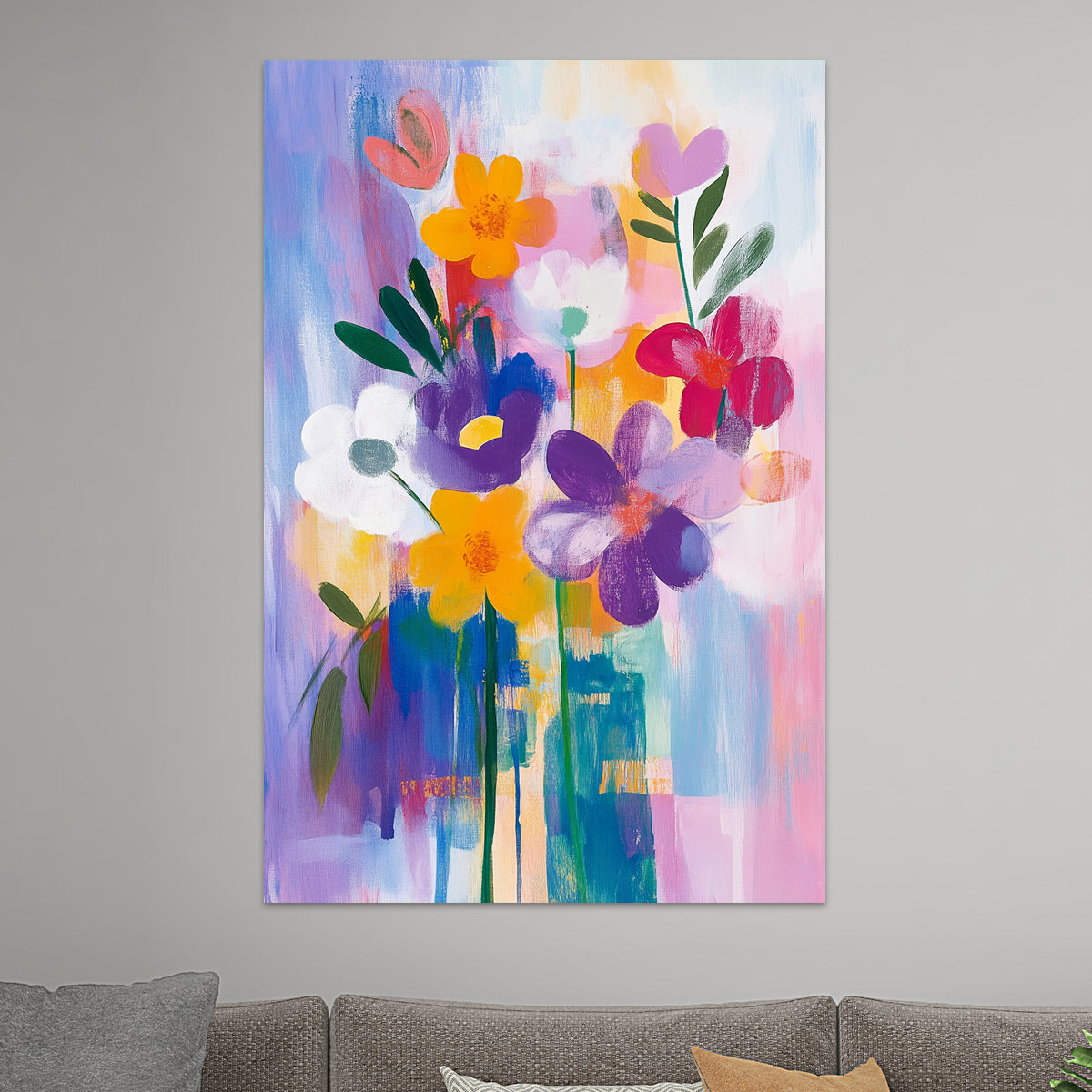 Sommerliche abstrakte Blumen