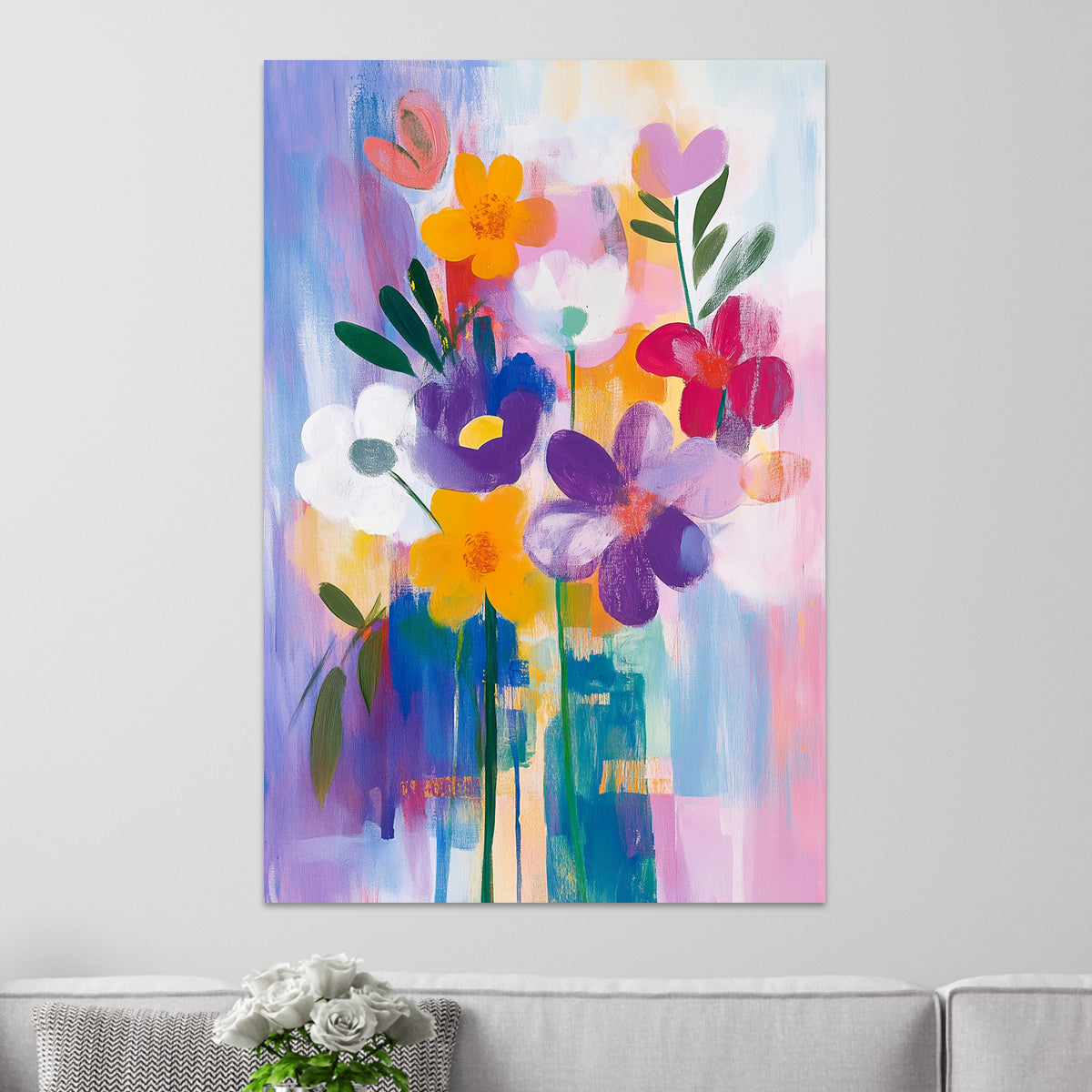 Sommerliche abstrakte Blumen