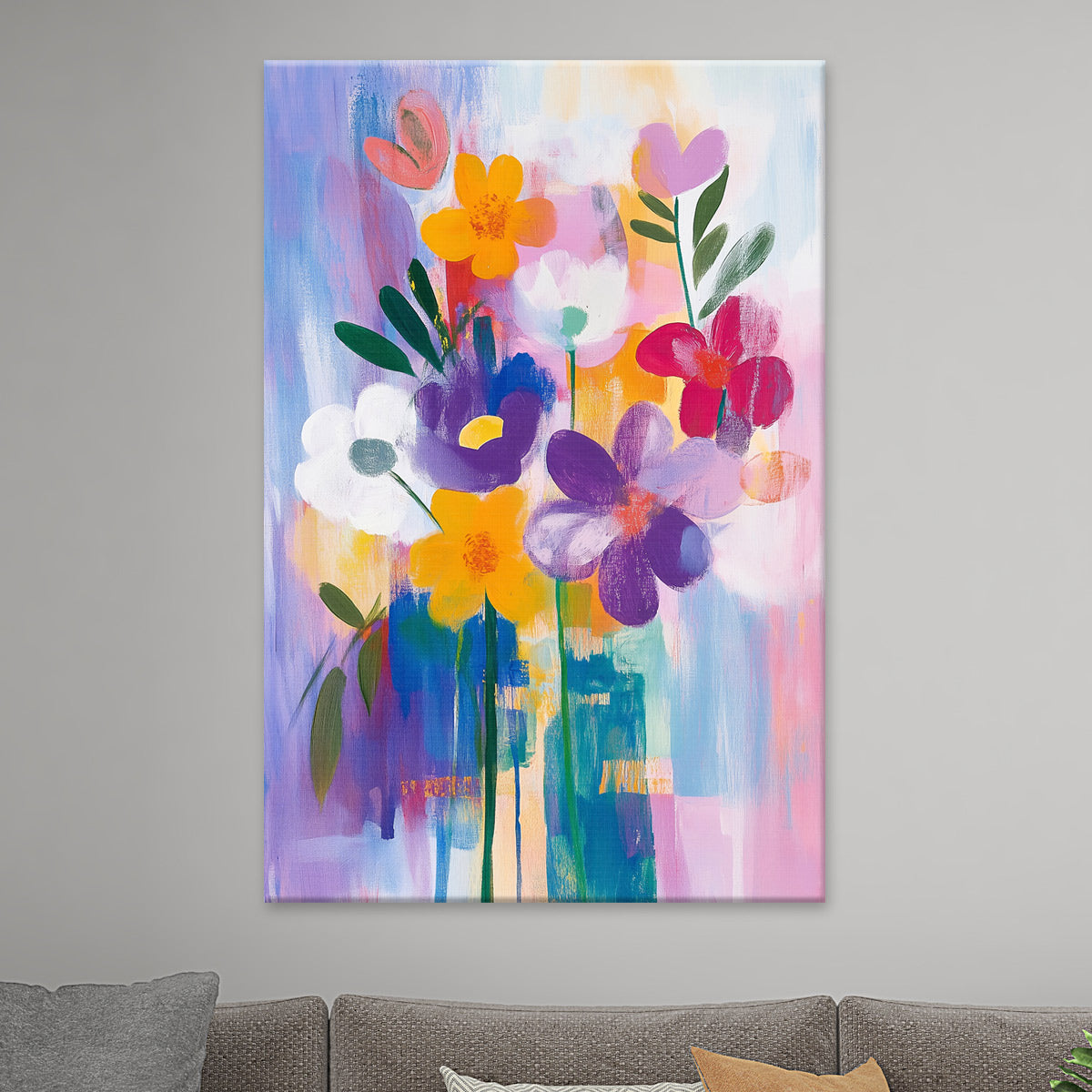 Sommerliche abstrakte Blumen