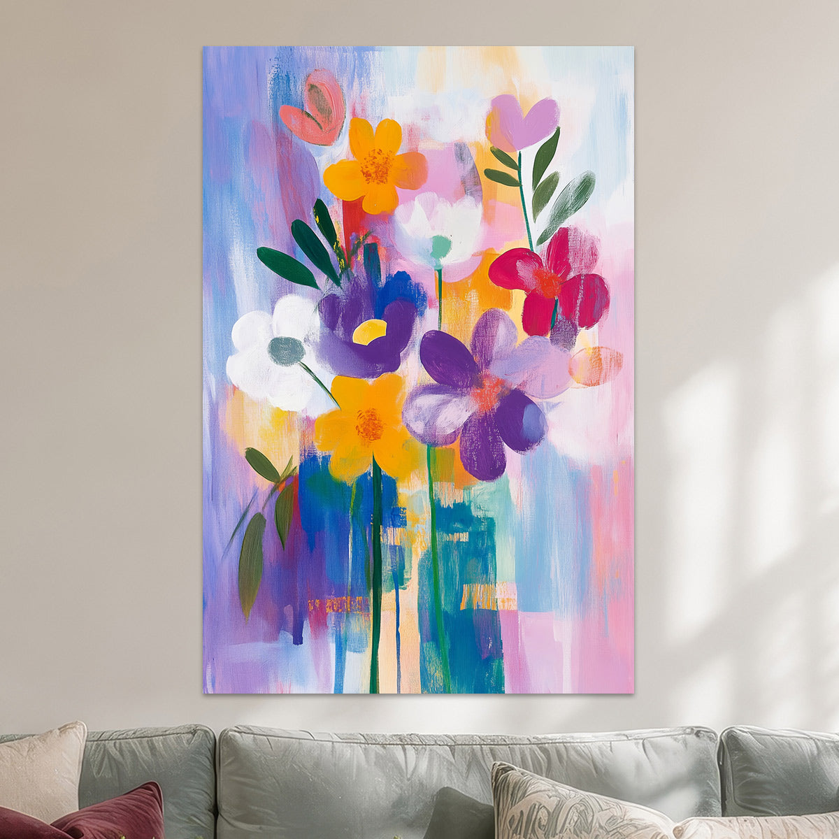 Sommerliche abstrakte Blumen
