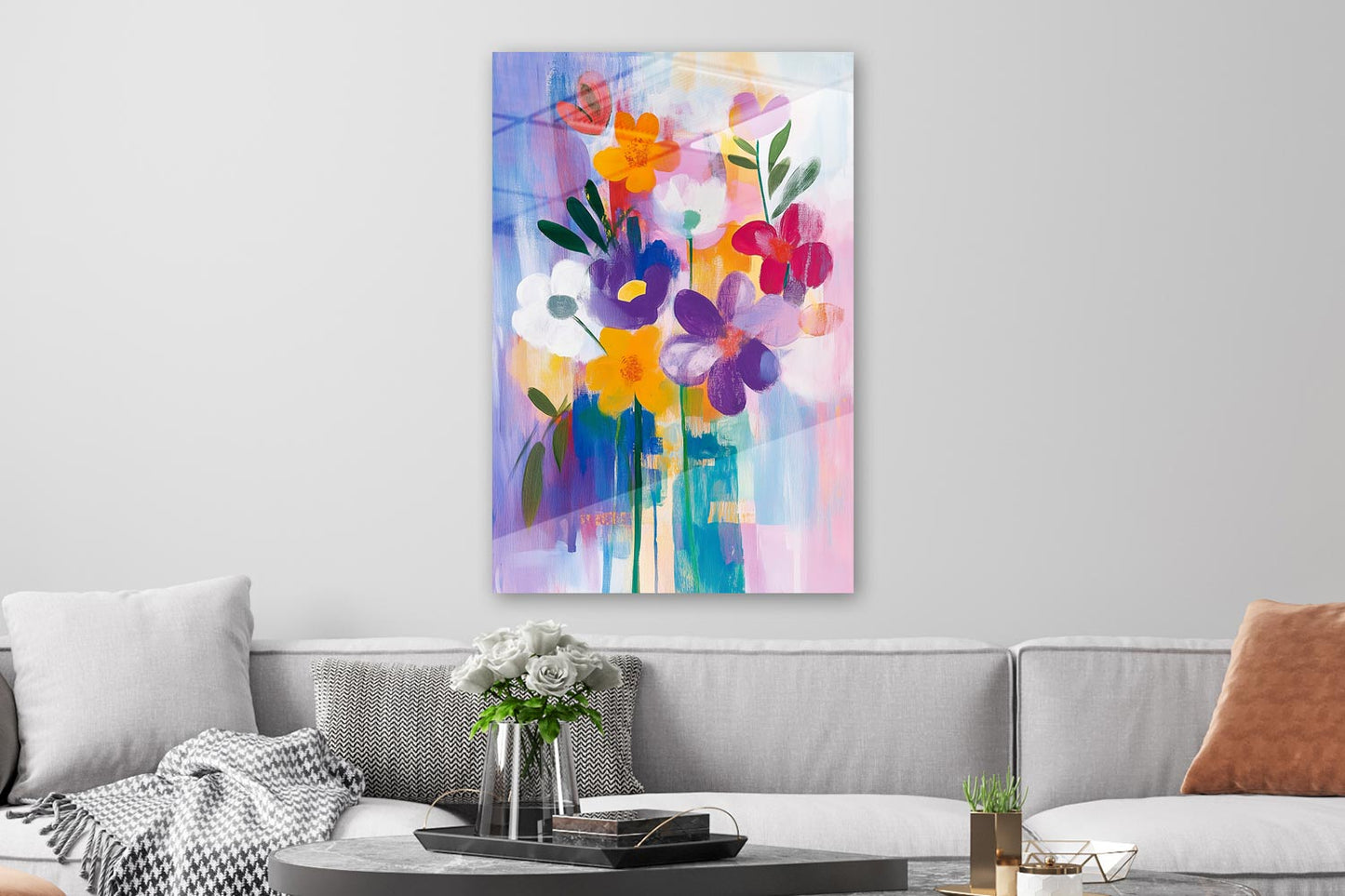 Sommerliche abstrakte Blumen