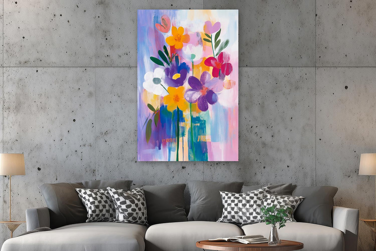 Sommerliche abstrakte Blumen