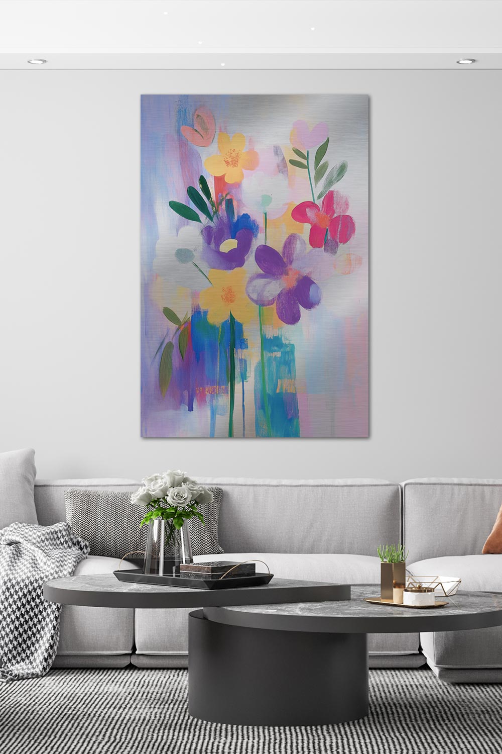 Sommerliche abstrakte Blumen