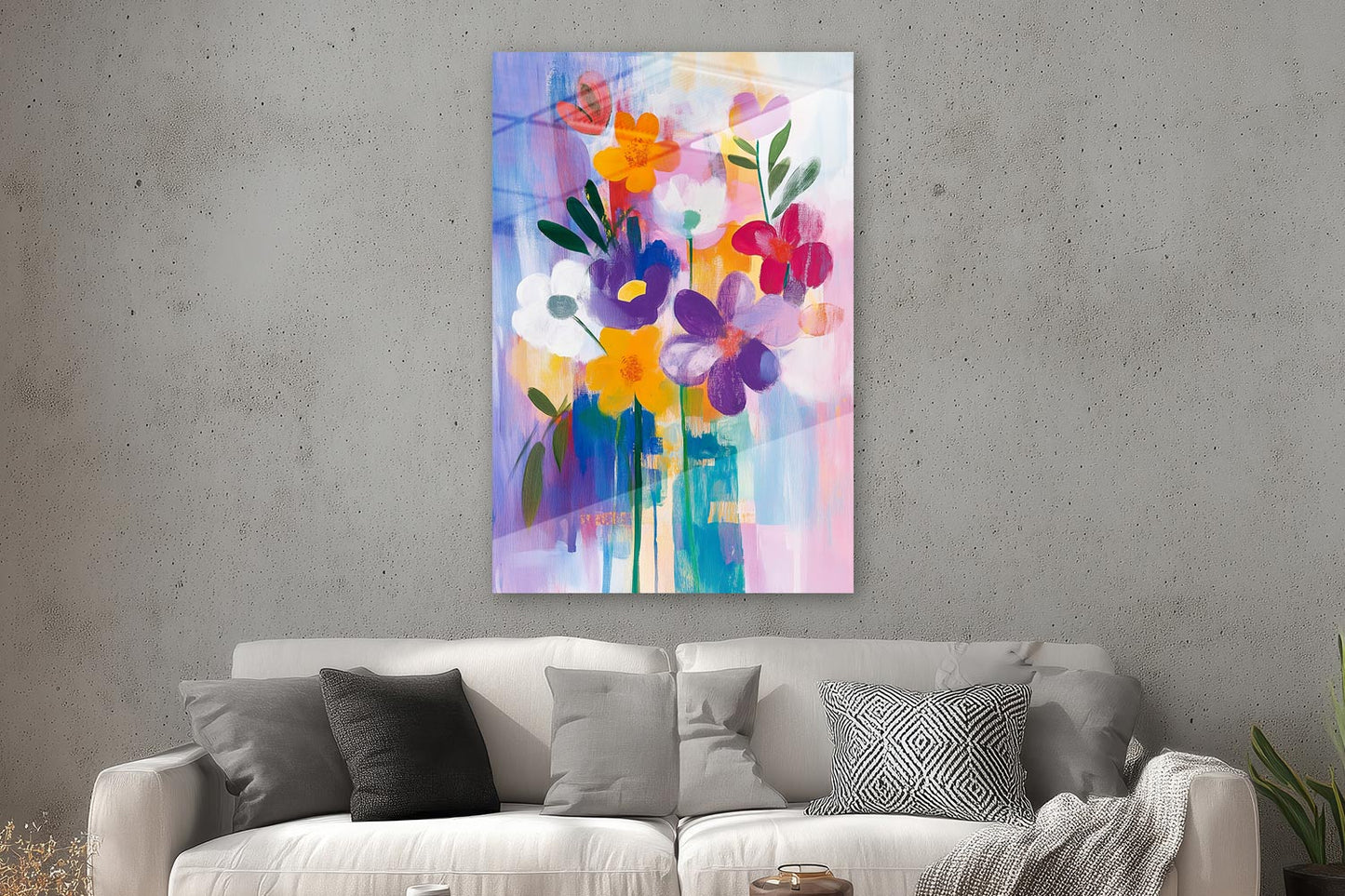 Sommerliche abstrakte Blumen