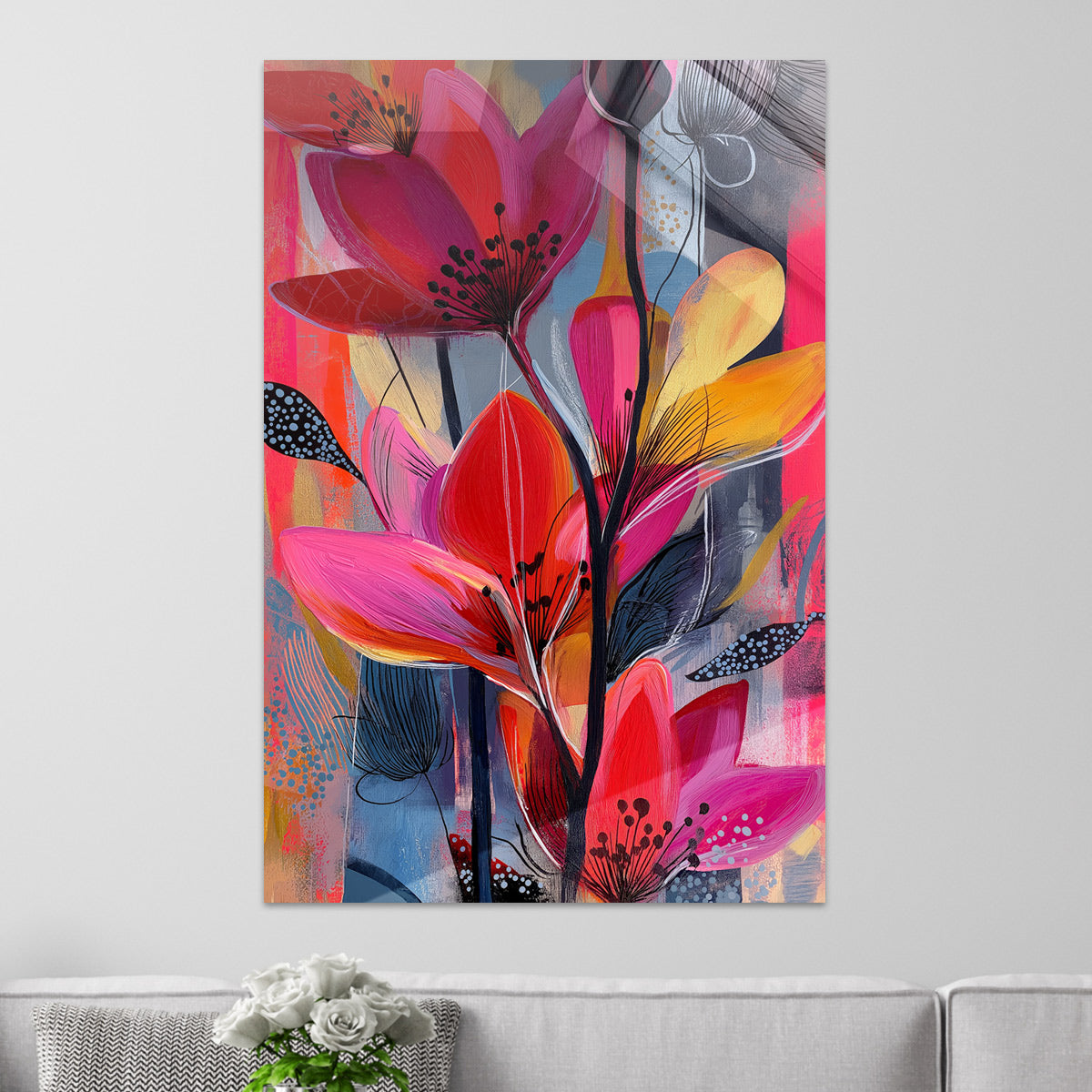 Stilvolle Blumen