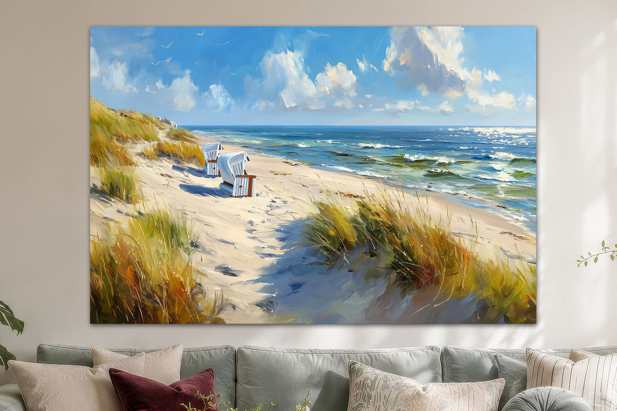 Strandkörbe am Meer