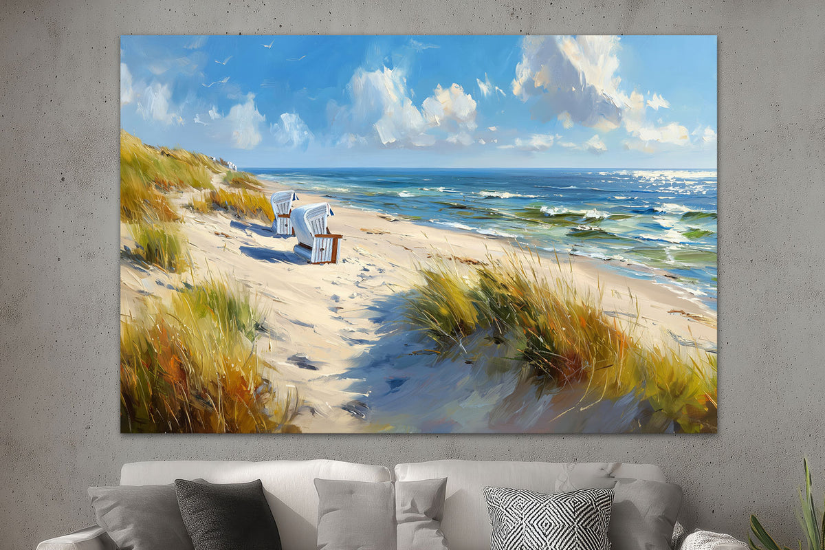 Strandkörbe am Meer