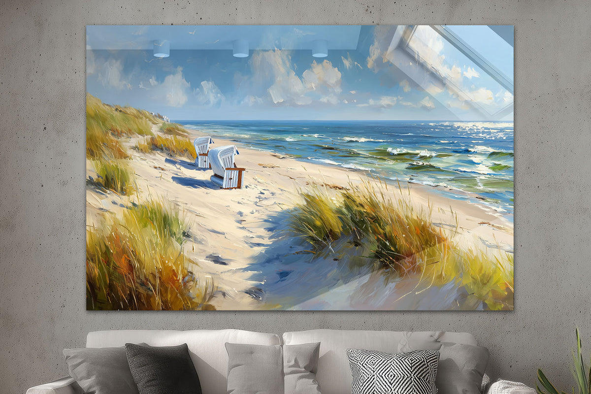 Strandkörbe am Meer