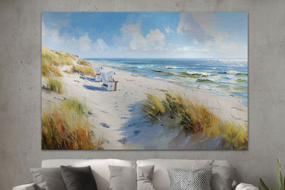 Strandkörbe am Meer