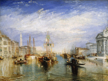 William Turner Venedig „Der Canal Grande“ als hochwertiger Kunstdruck auf Leinwand, Alu-Dibond oder hinter Acrylglas online kaufen.