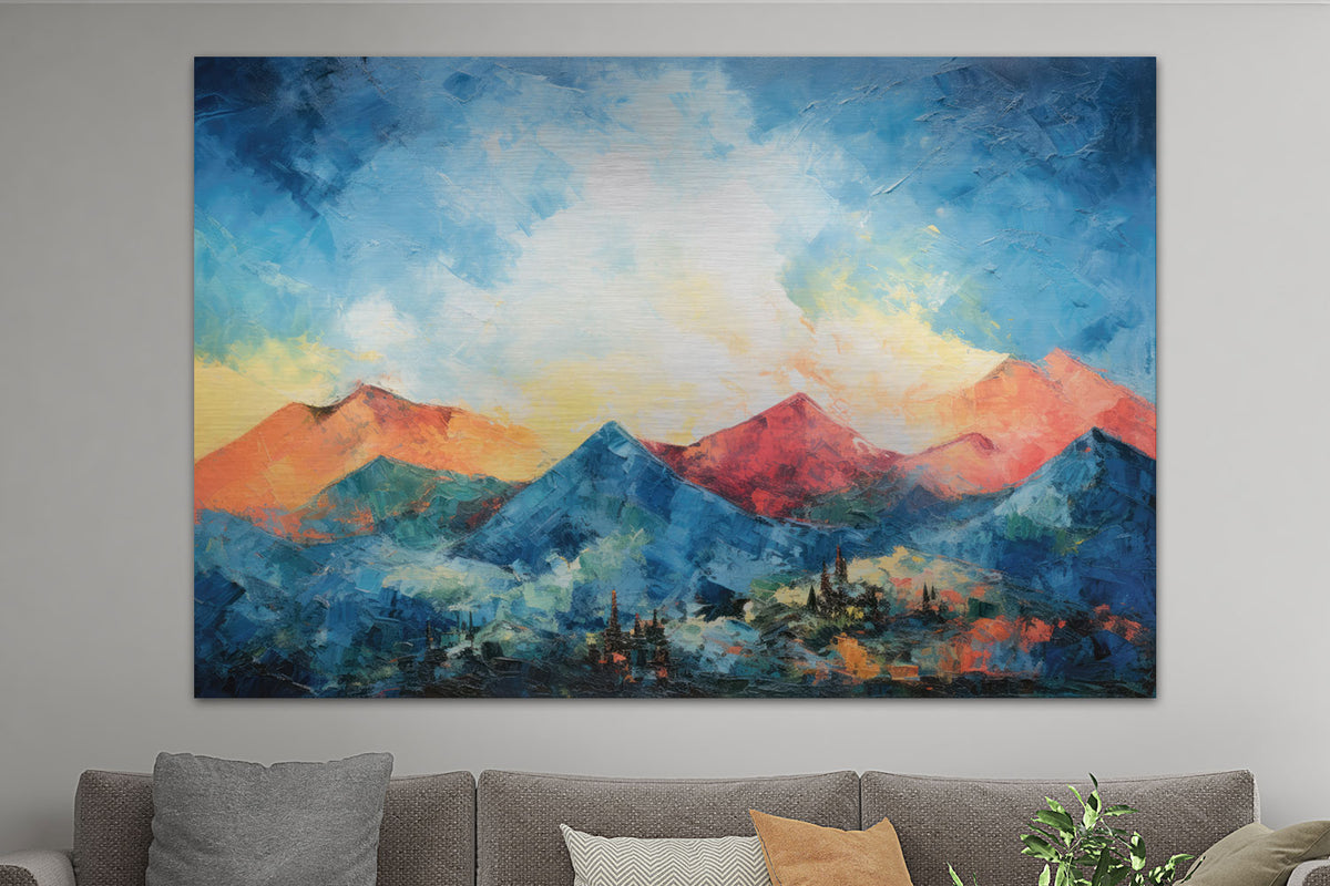 Abstrakte Berglandschaft