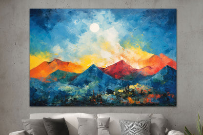 Abstrakte Berglandschaft