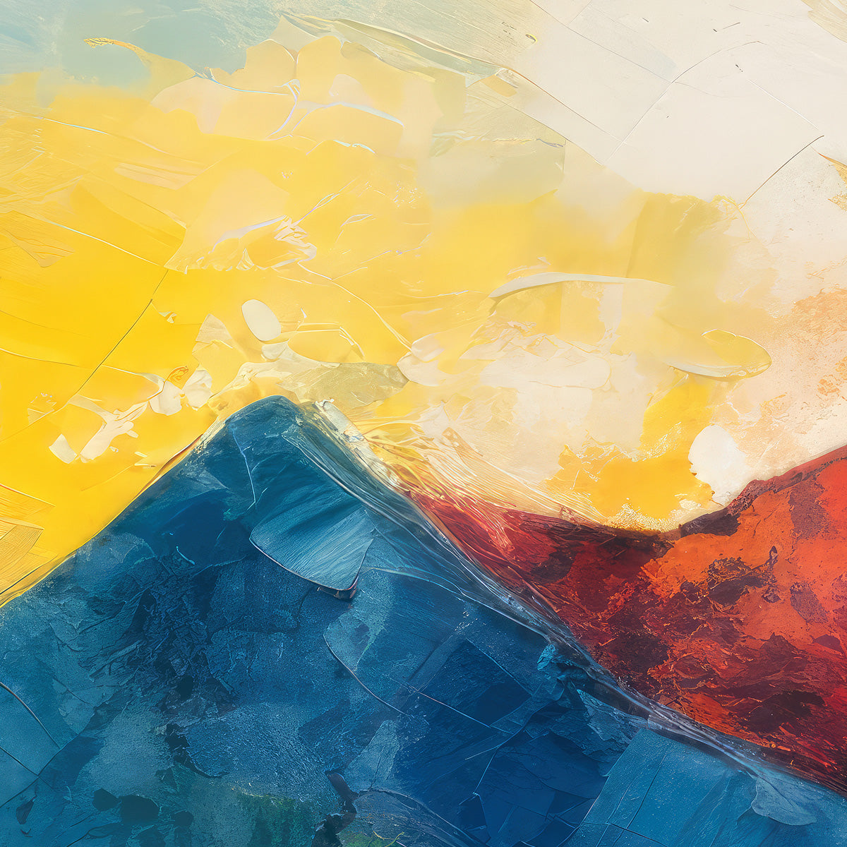 Abstrakte Berglandschaft