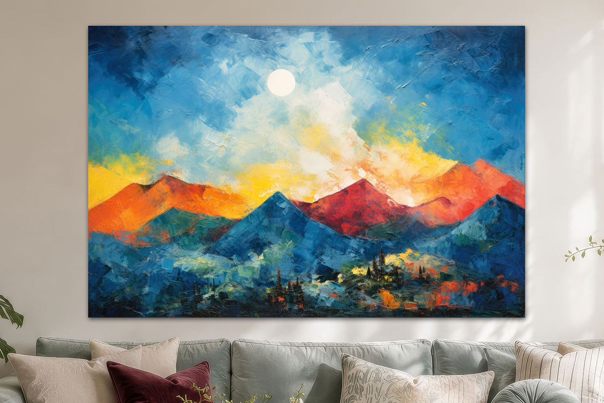 Abstrakte Berglandschaft