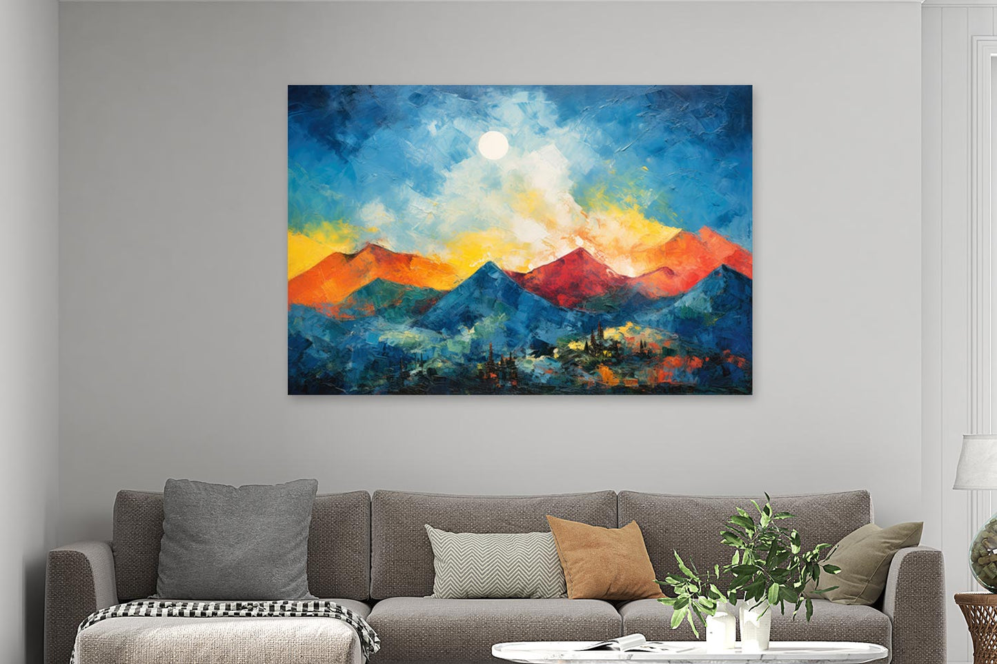 Abstrakte Berglandschaft