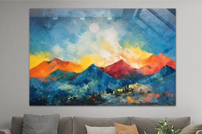 Abstrakte Berglandschaft