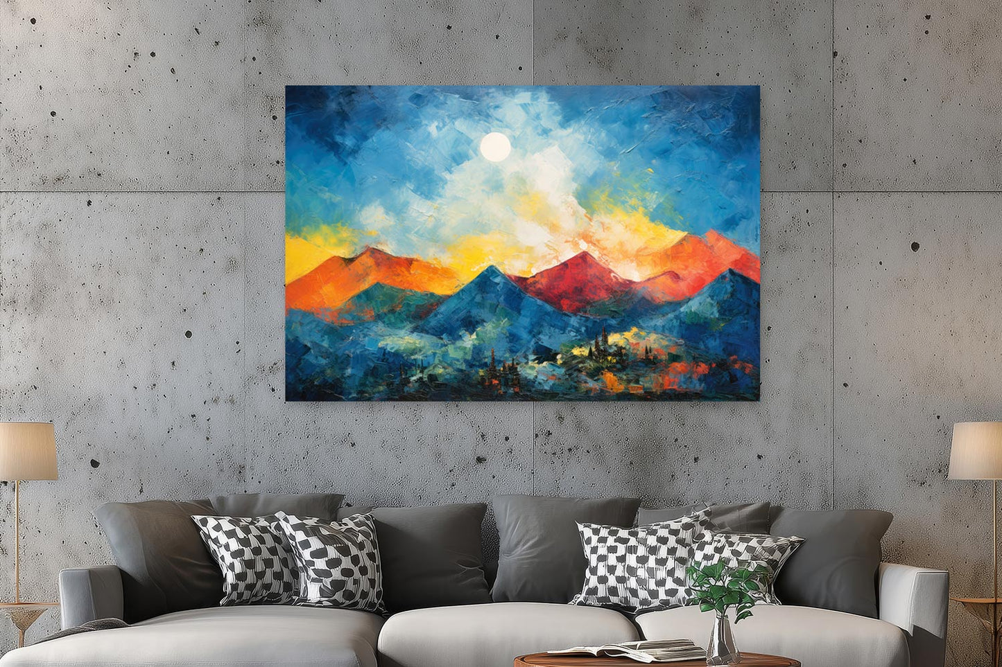 Abstrakte Berglandschaft