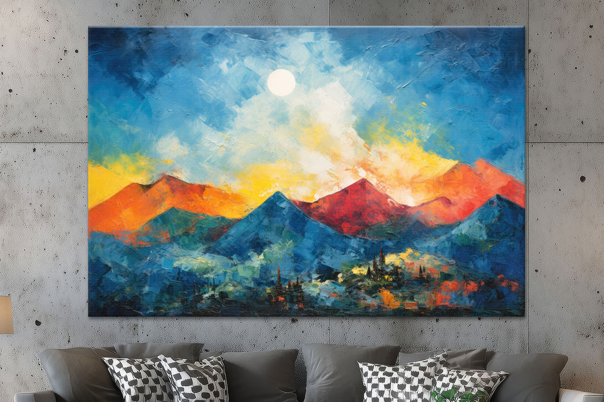 Abstrakte Berglandschaft