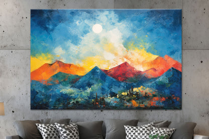 Abstrakte Berglandschaft