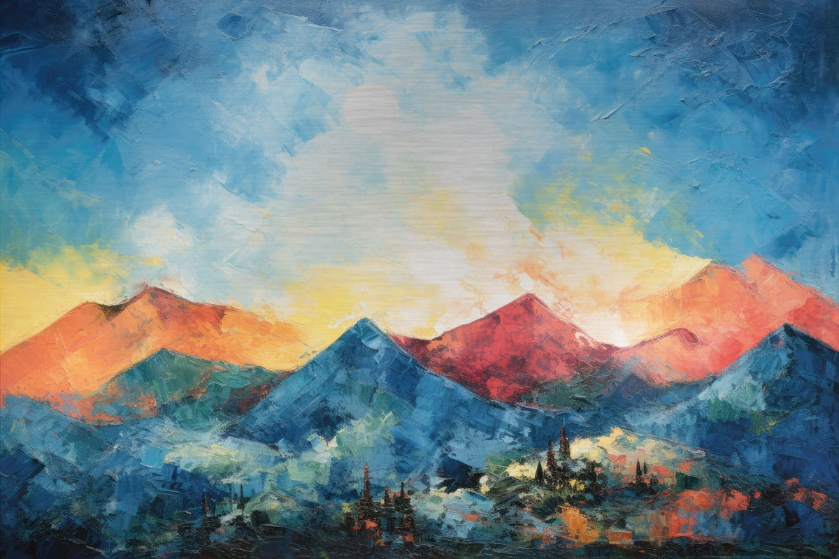 Abstrakte Berglandschaft