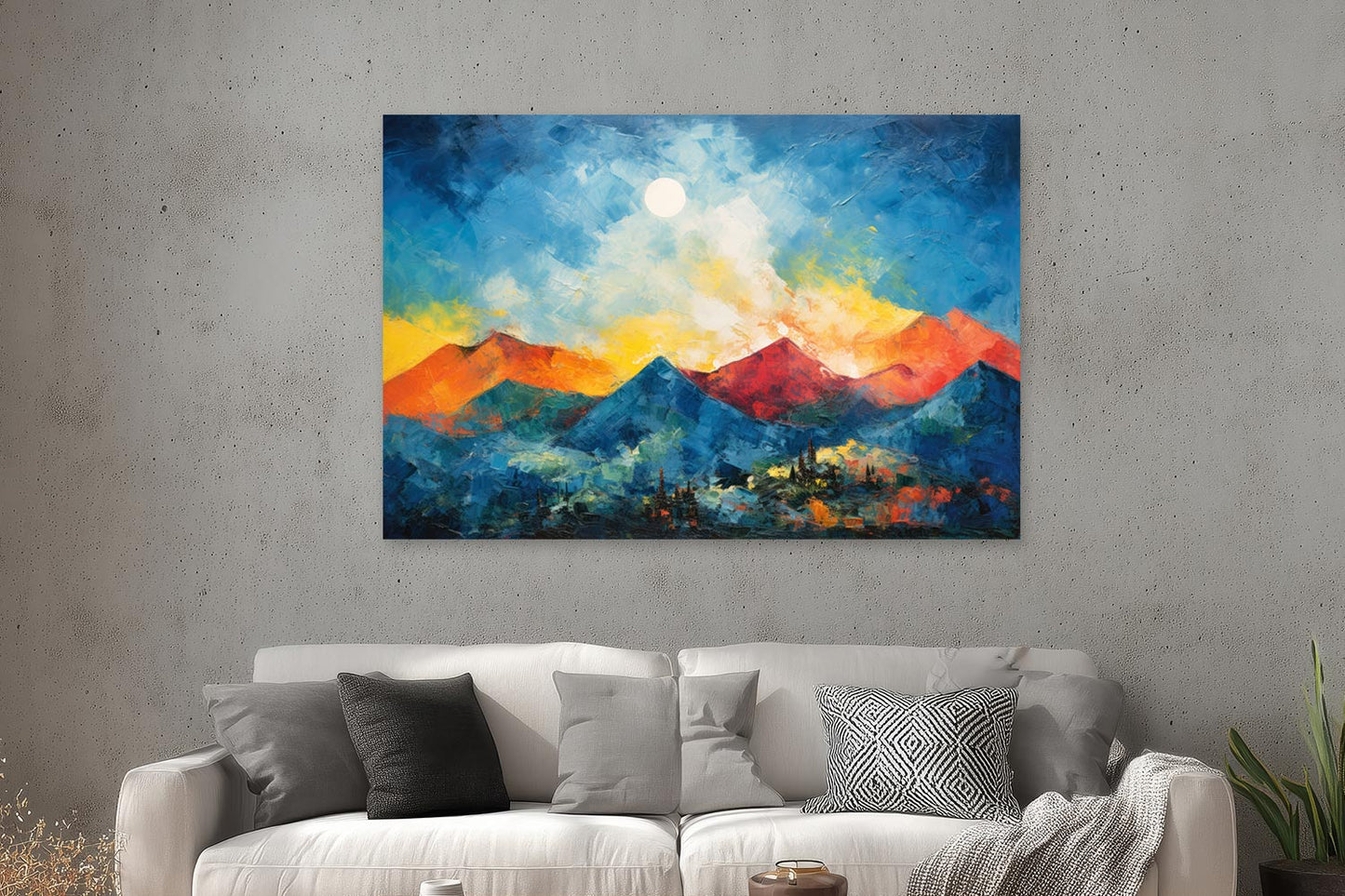 Abstrakte Berglandschaft