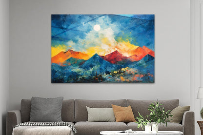 Abstrakte Berglandschaft