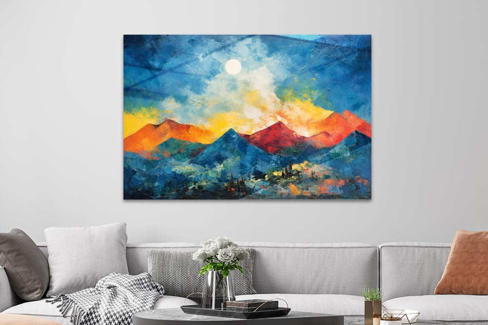 Abstrakte Berglandschaft