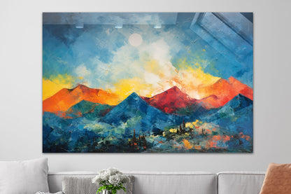 Abstrakte Berglandschaft