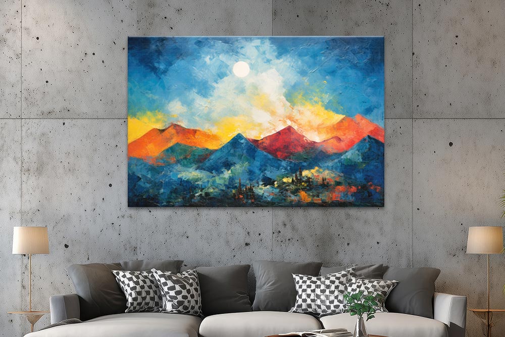 Abstrakte Berglandschaft