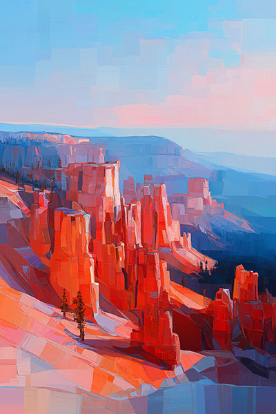 Canyon Landschaft Martimer Kunstdruck auf Leinwand, Acrylglas oder als Poster